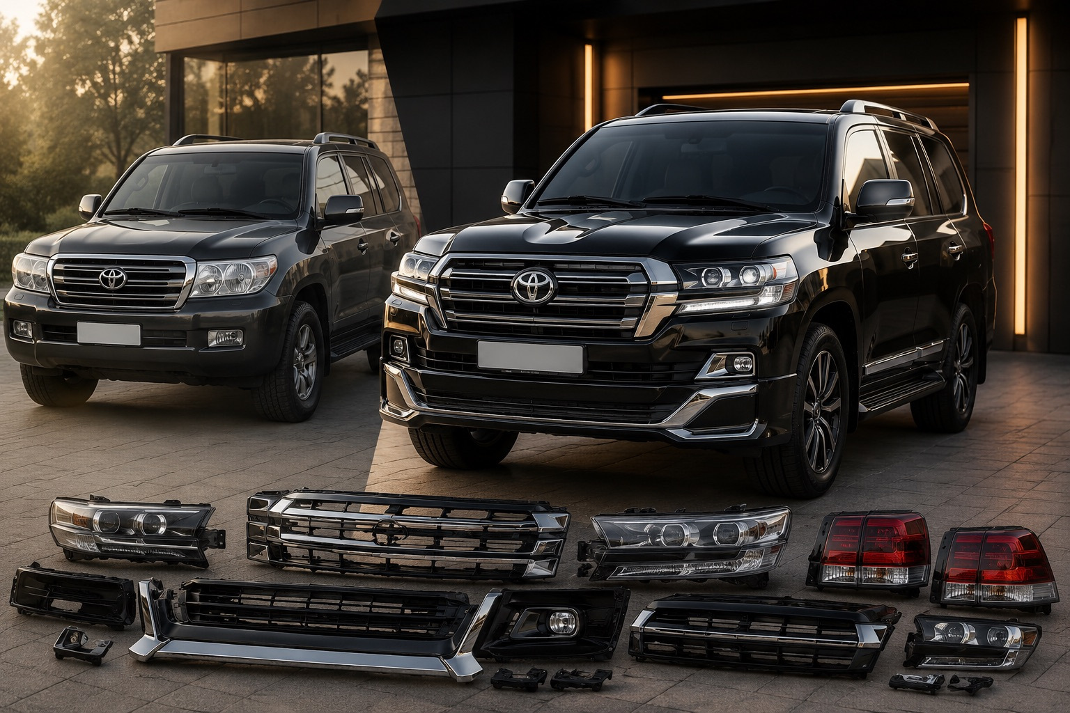 Kit de restyling Toyota LC200: checklist antes de pagar