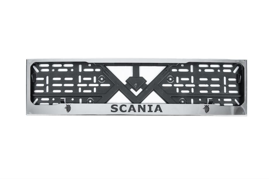 Scania Marco de Matrícula Cromo (1 ud, Acero Inoxidable) Image