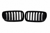 BMW X6 F16 2014-2019 Riñones 1 Bar (negro mate) foto 2