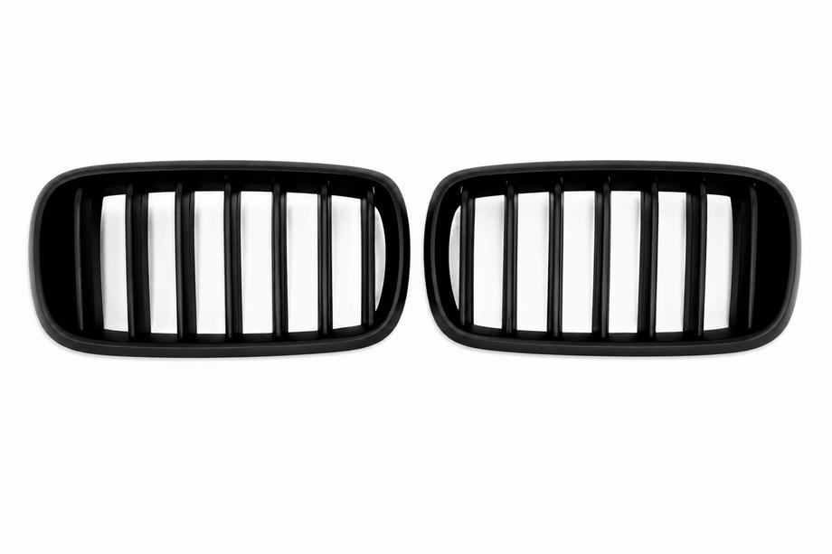 BMW X6 F16 2014-2019 Riñones 1 Bar (negro mate) Image