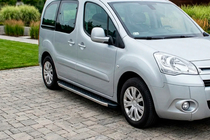 Peugeot Partner Tepee 2008-2018 Estribos Laterales BlackLine (2 uds, Aluminio) foto 1