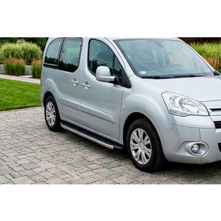 Estribos Laterales BlackLine (2 uds, Aluminio) Peugeot Partner Tepee 2008-2018 foto 1