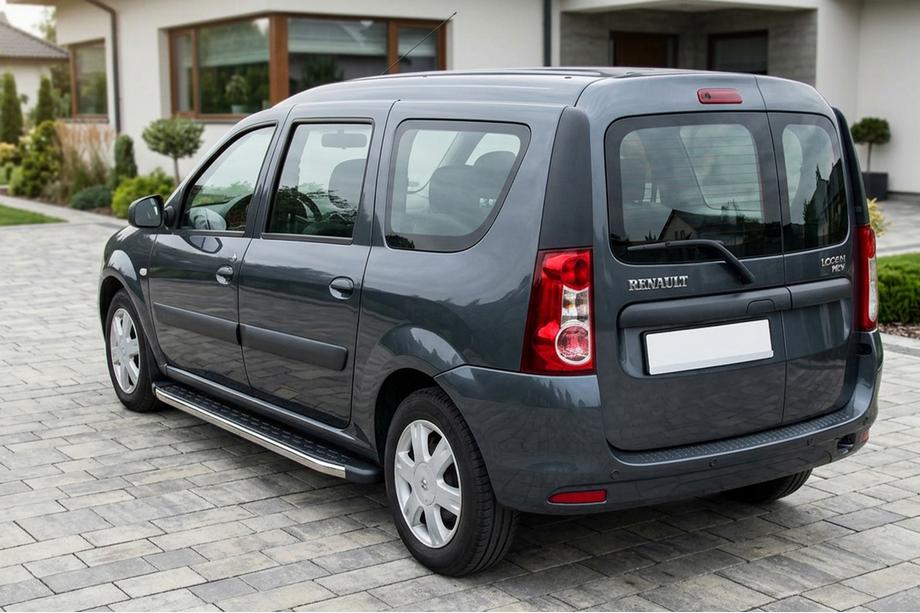 Renault Logan MCV 2005-2013 Estribos Laterales BlackLine (2 uds, Aluminio) Image