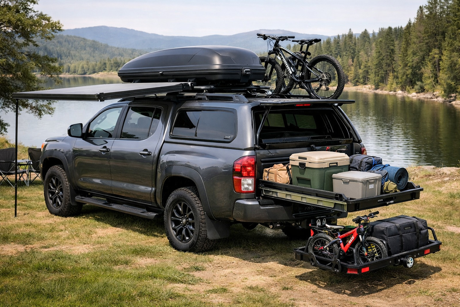 Qué equipar en una pickup para viajes en familia, no solo para aparentar