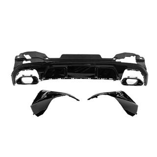 Difusor del parachoques trasero con colas de escape (para G26 M-Sport) foto 3