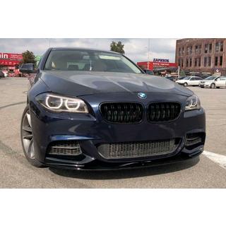 Lip spoiler delantero MP-Style (para M-Performance, negro brillo) BMW 5 Series F10/F11 2010–2016 foto 4