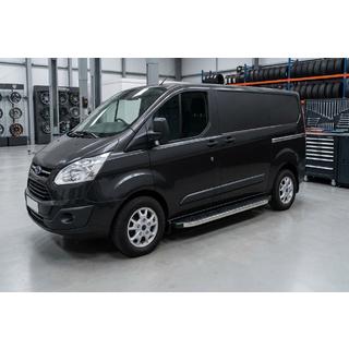 Estribos Laterales BlackLine (2 uds, Aluminio) Ford Custom 2013-2022 foto 1