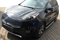 Kia Sportage 2010-2015 Estribos Laterales BlackLine (2 uds, Aluminio) foto 1