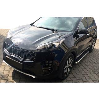 Estribos Laterales BlackLine (2 uds, Aluminio) Kia Sportage 2010-2015 foto 1