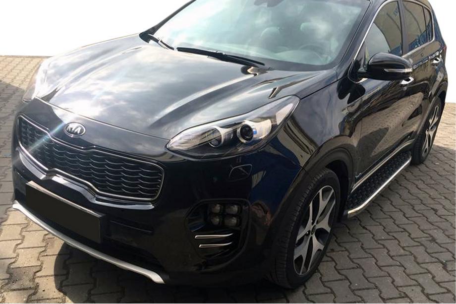 Kia Sportage 2010-2015 Estribos Laterales BlackLine (2 uds, Aluminio) Image