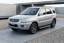 Kia Sportage 2004-2010 Estribos Laterales BlackLine (2 uds, Aluminio) foto 1