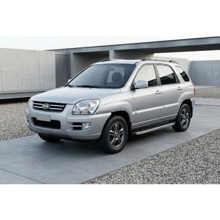 Estribos Laterales BlackLine (2 uds, Aluminio) Kia Sportage 2004-2010 foto 1