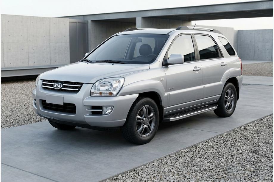 Kia Sportage 2004-2010 Estribos Laterales BlackLine (2 uds, Aluminio) Image