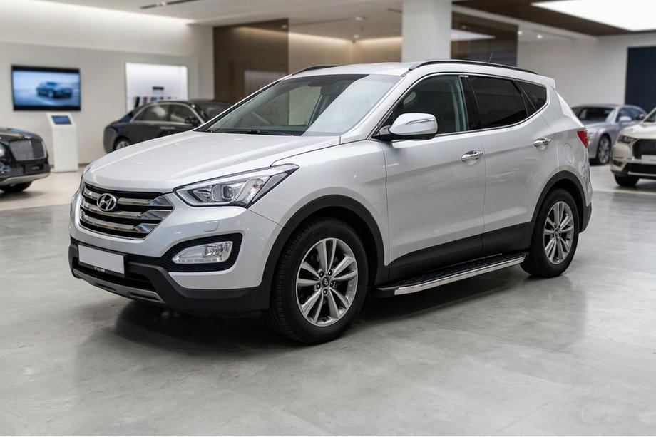 Hyundai Santa Fe 3 2012-2018 Estribos Laterales BlackLine (2 uds, Aluminio) Image