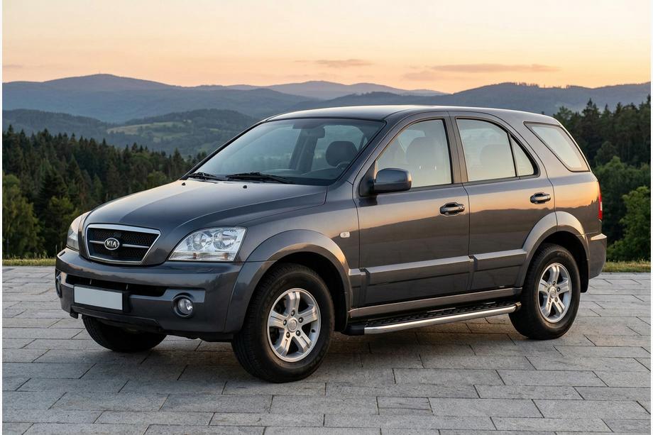 Kia Sorento I BL 2002-2009 Estribos Laterales BlackLine (2 uds, Aluminio) Image