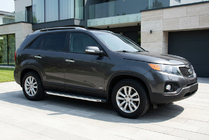 Kia Sorento II XM 2009-2014 Estribos Laterales BlackLine (2 uds, Aluminio) foto 1