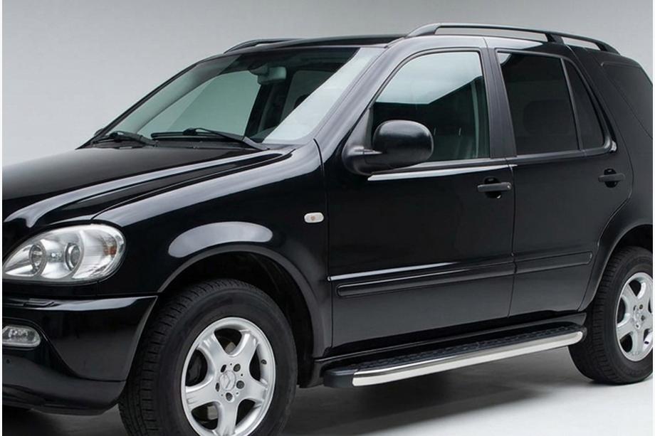 Mercedes ML W163 1997-2005 Estribos Laterales BlackLine (2 uds, Aluminio) Image