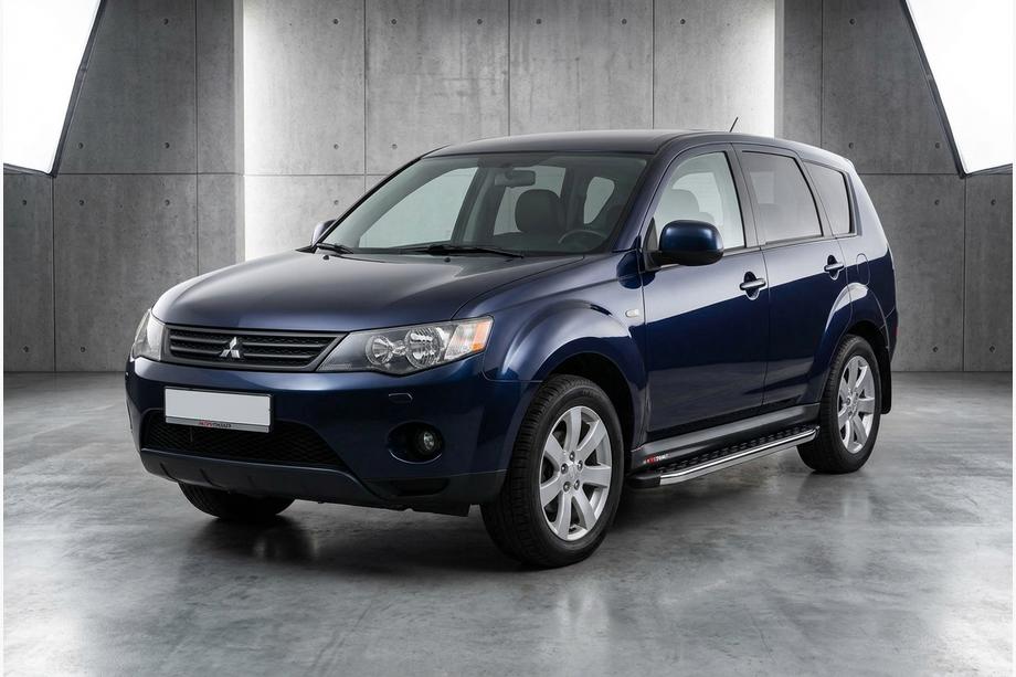 Mitsubishi Outlander 2006-2012 Estribos Laterales BlackLine (2 uds, Aluminio) Image