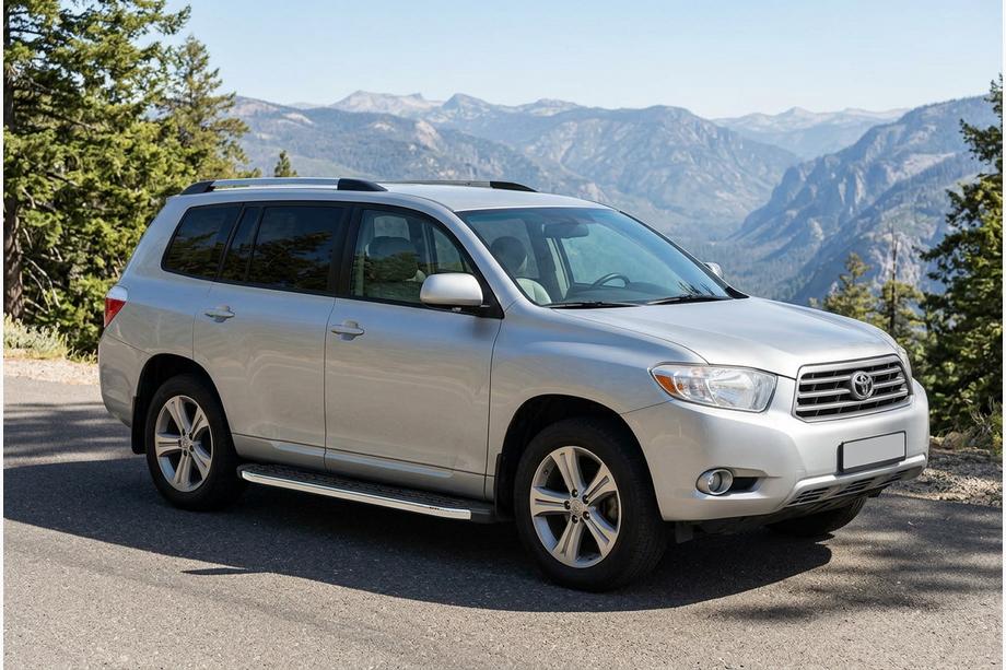 Toyota Highlander 2008-2013 Estribos Laterales BlackLine (2 uds, Aluminio) Image