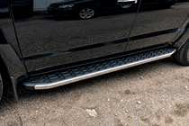 Volkswagen Amarok 2010-2022 Estribos Laterales BlackLine (2 uds, Aluminio) foto 1