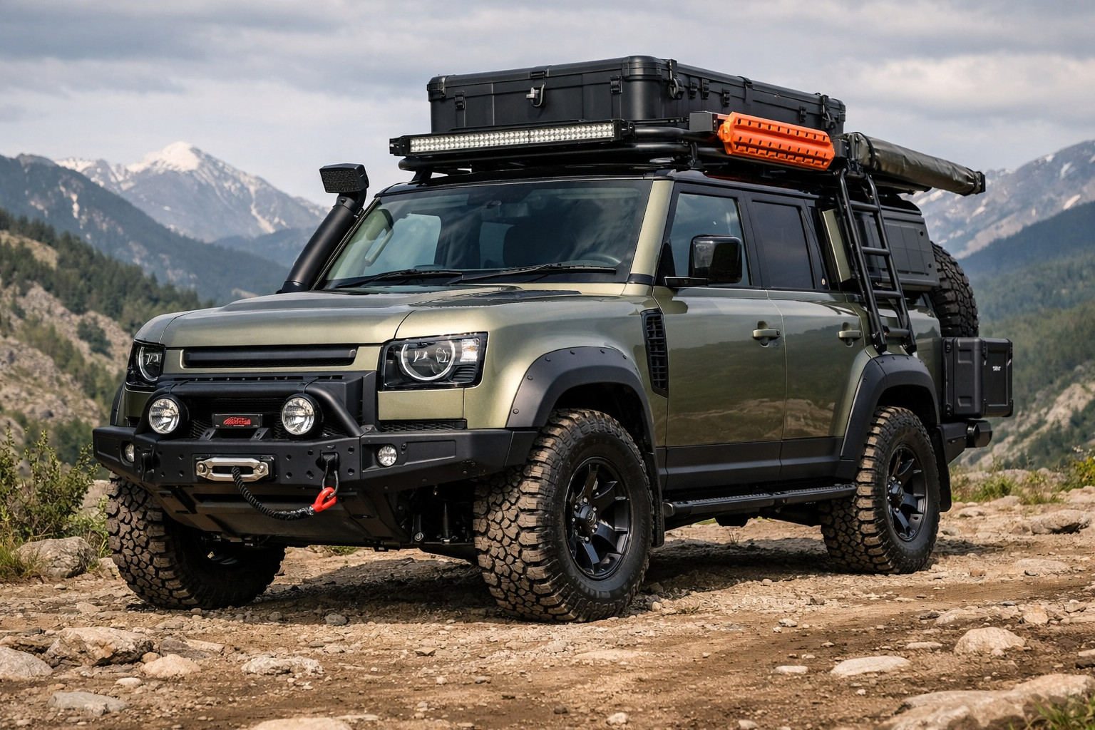 Paquete de mejoras para Land Rover Defender 2019+ para viajar y un look robusto