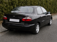 Daewoo Lanos 1998-2017 Moldura maletero acero inoxidable foto 1