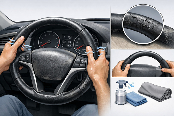 Qué hacer si el volante resbala en las manos y se desgasta rápido