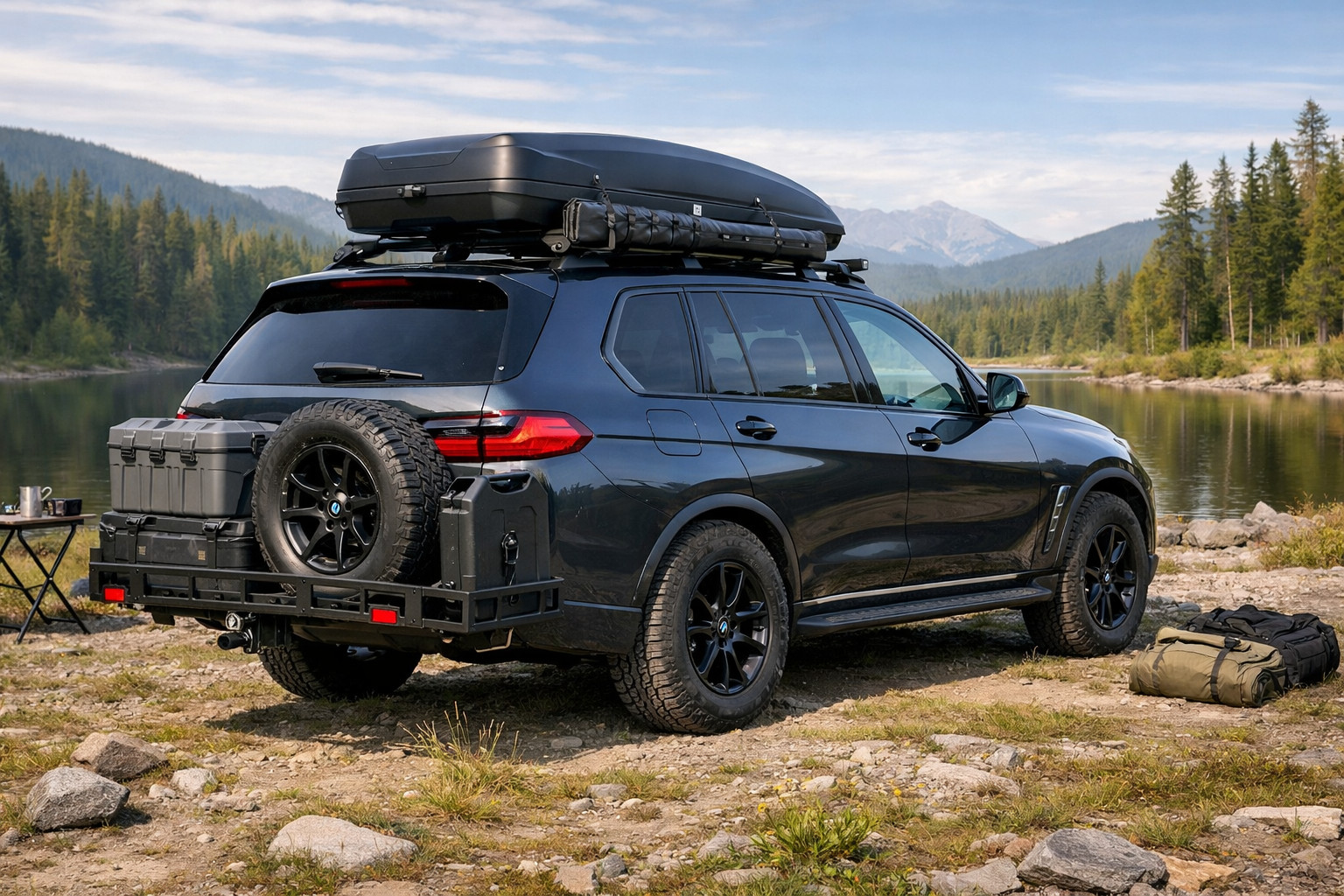 Qué montar en el BMW X7 G07 para escapadas y carga en el techo