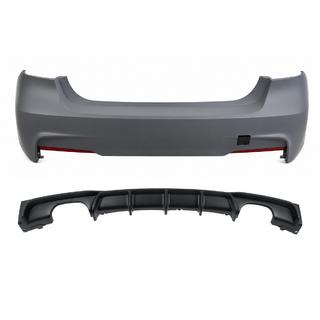 Paragolpes trasero con difusor para escape doble a ambos lados M-Sport (para F30) BMW 3 Series F30/F31 2012-2019