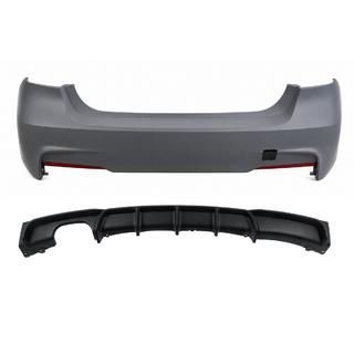 Paragolpes trasero con difusor para escape doble en un solo lado M-Sport (para F30) BMW 3 Series F30/F31 2012-2019