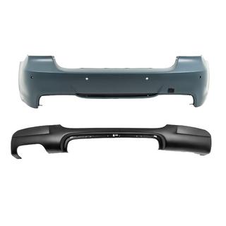 Paragolpes trasero con difusor para escape doble a un lado M-Sport (para E90 2008-2011) BMW 3 Series E90/E91 2005-2011