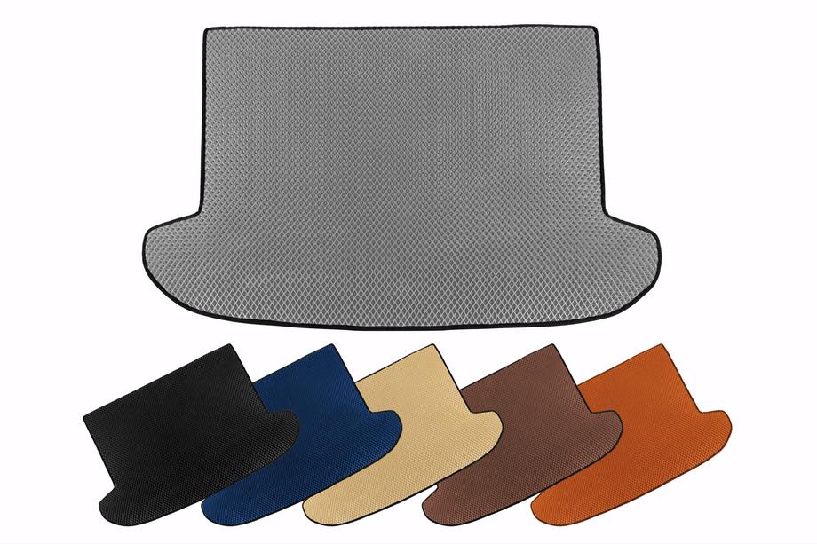 Audi A8 2002-2009 Alfombrilla de maletero EVA (Long, Gris) Image