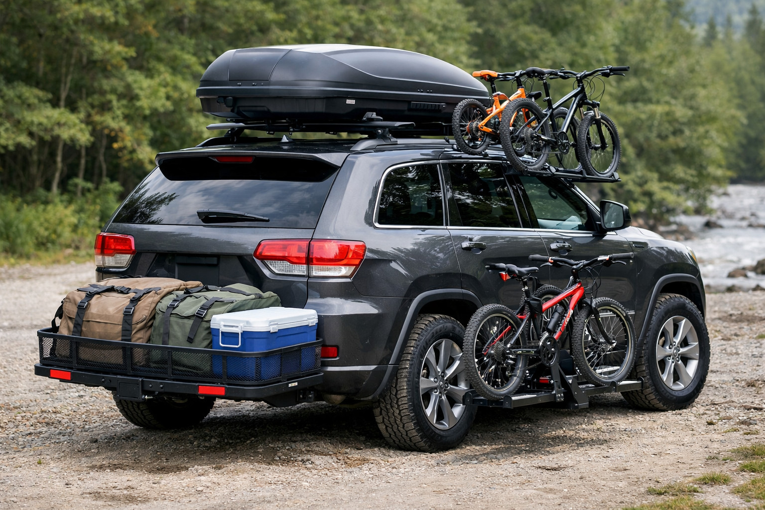 Qué montar en Jeep Grand Cherokee WK2 para la familia y equipaje pesado