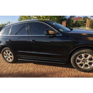 Estribos laterales Premium Black (2 uds., acero inoxidable) Audi Q5 2008-2017 foto 2