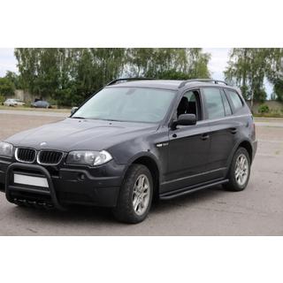 Estribos laterales KB001 Black (acero inoxidable) BMW X3 E83 2003-2010 foto 2