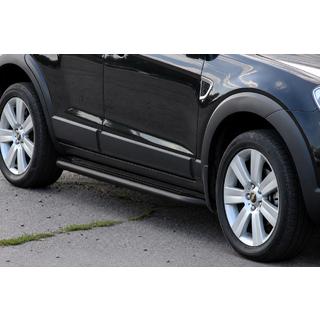 Estribos laterales Premium Black (2 uds., acero inoxidable) Chevrolet Captiva 2006-2019 foto 3