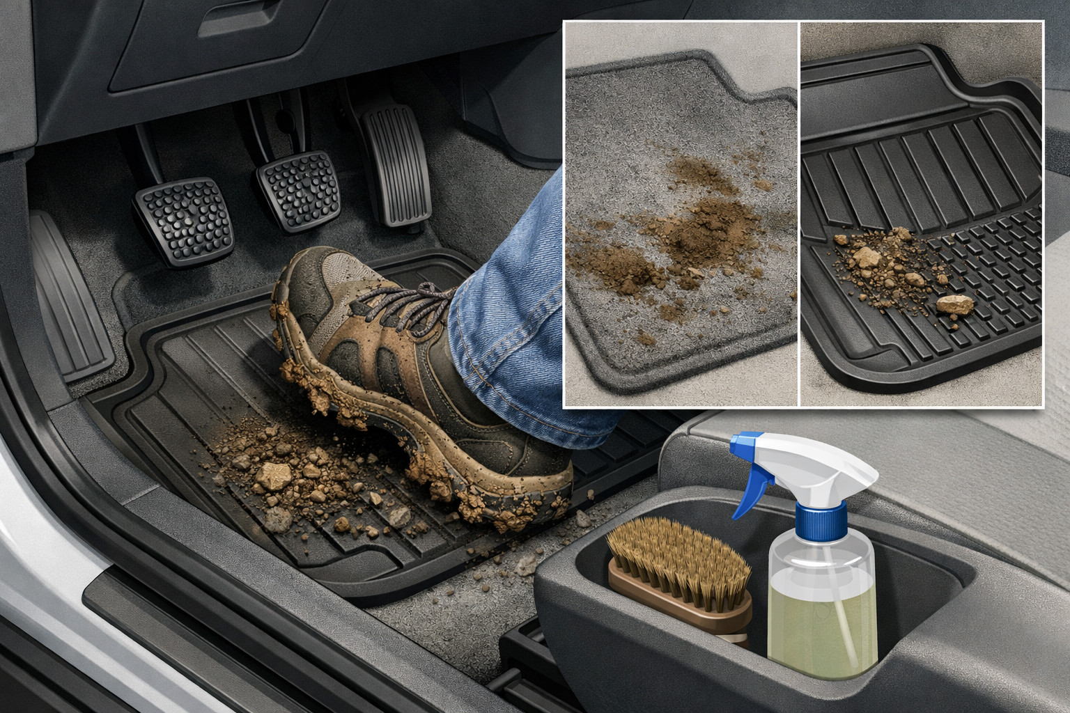 Cómo proteger el interior del coche de la suciedad que entra a diario