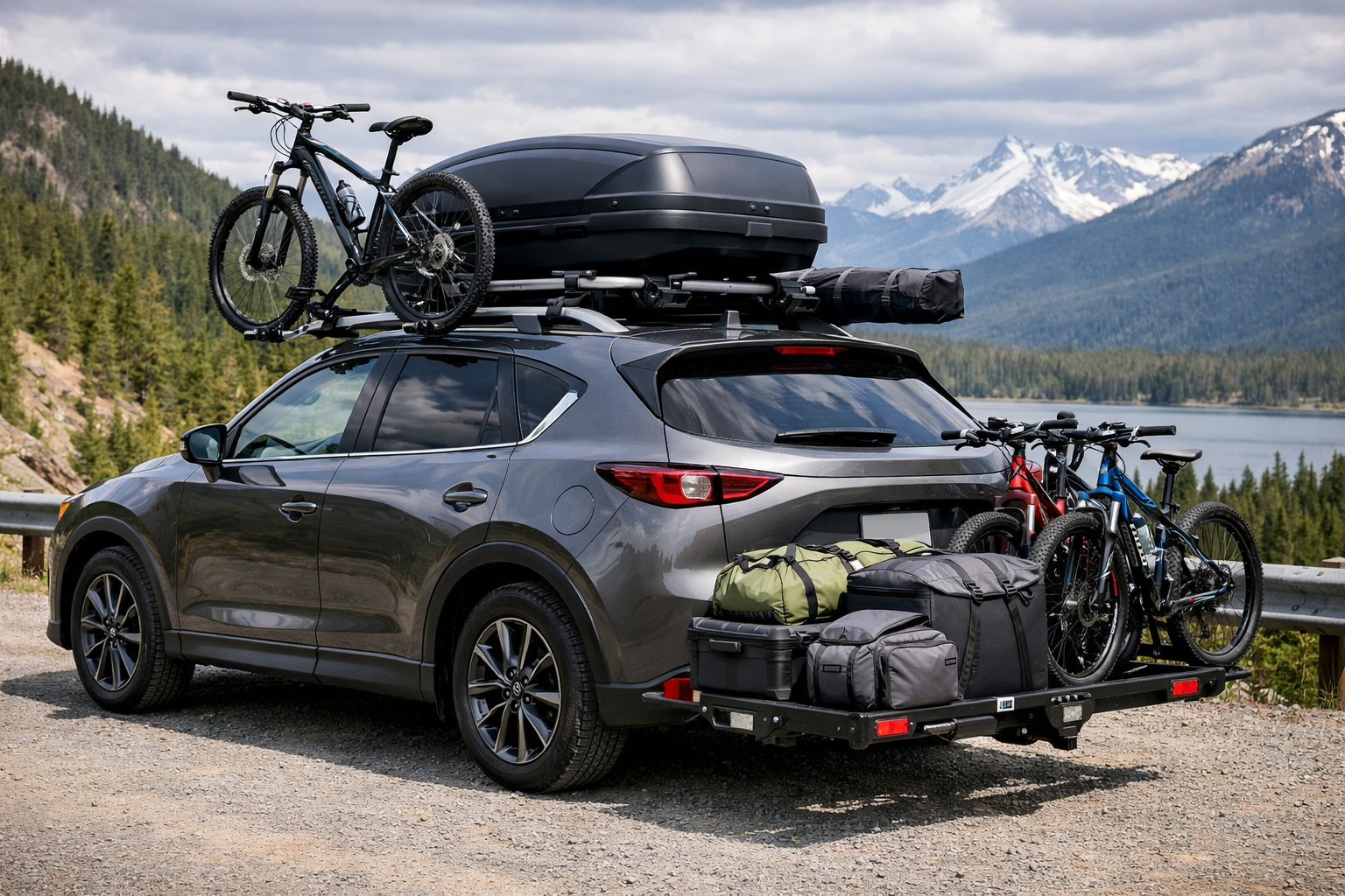 Qué instalar en el Mazda CX-5 2017+ para viajar y llevar carga en el techo