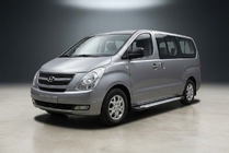 Hyundai H300, H1, Starex 2008-2020 Estribos Laterales Allmond Grey (2 uds., Aluminio) foto 1
