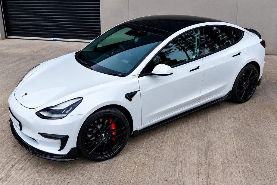 Tesla Model S 2012– Lip delantero de parachoques Lip Fast (para 2021+) Foto 4