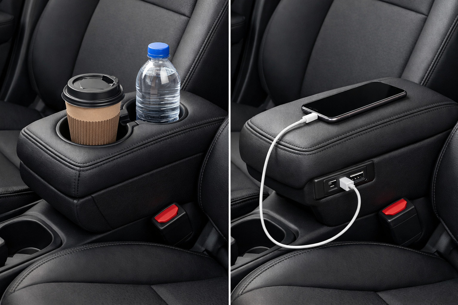 Reposabrazos con portavasos o USB: qué elegir para el uso diario