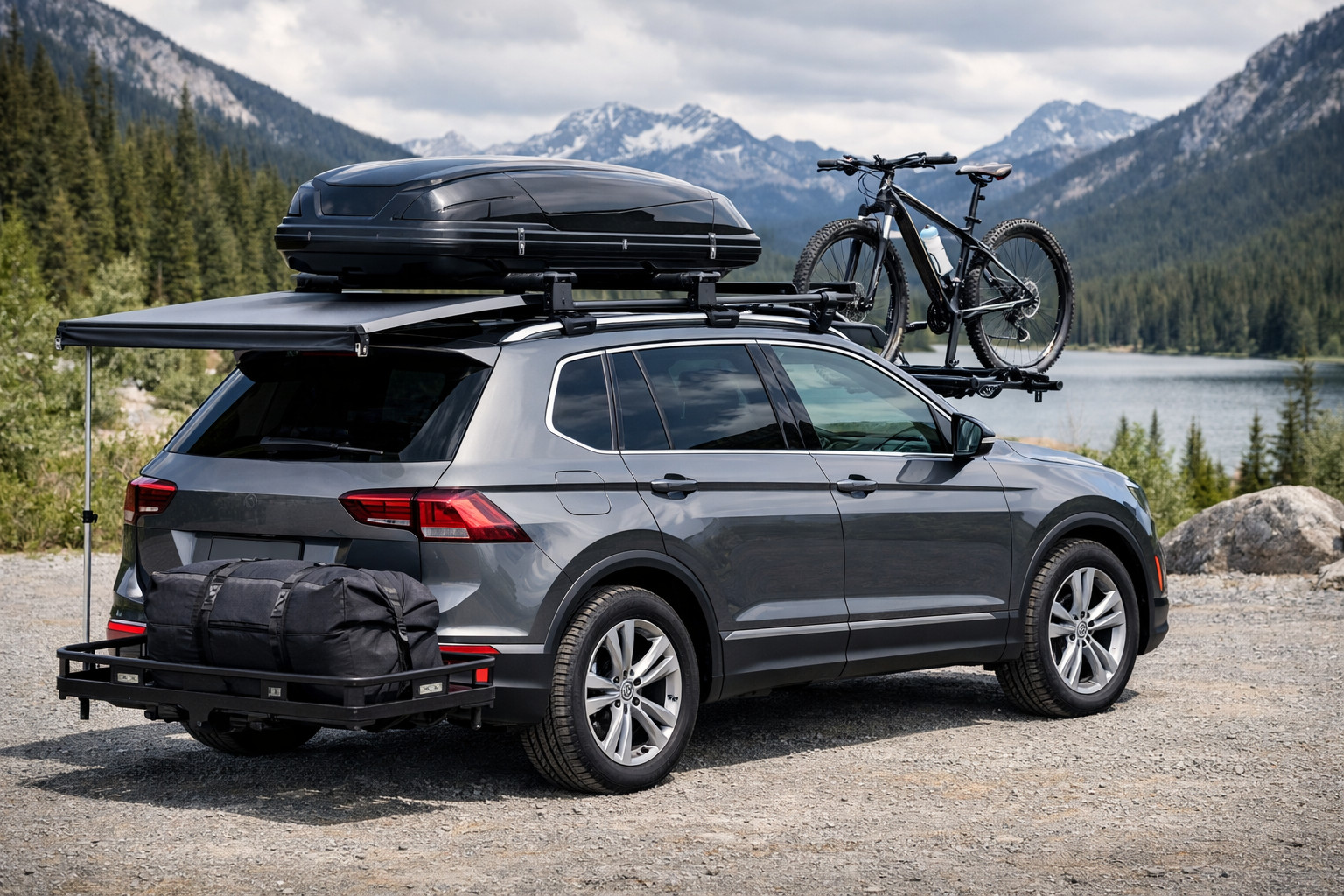 Qué montar en Volkswagen Tiguan 2016-2023 para carga en el techo y viajes