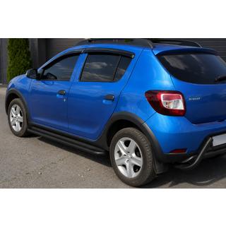 Estribos laterales KB001 (acero inoxidable) Black Dacia Sandero 2013-2020 foto 1