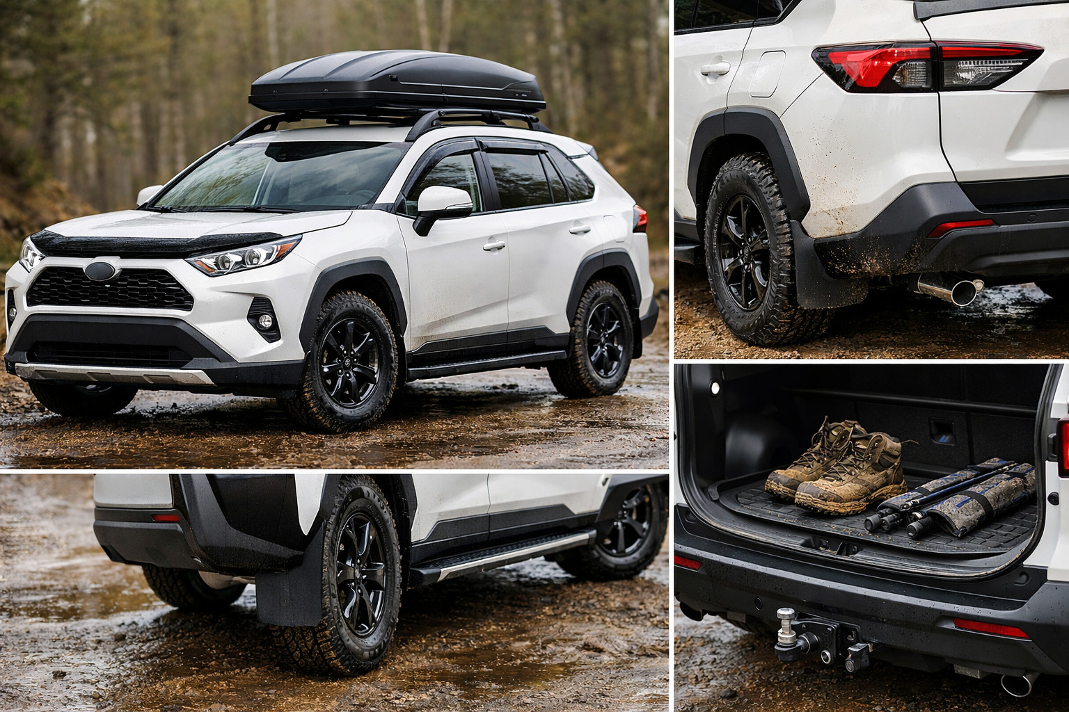 Mejora práctica para Toyota RAV4 2019+ para lluvia, barro y autopista