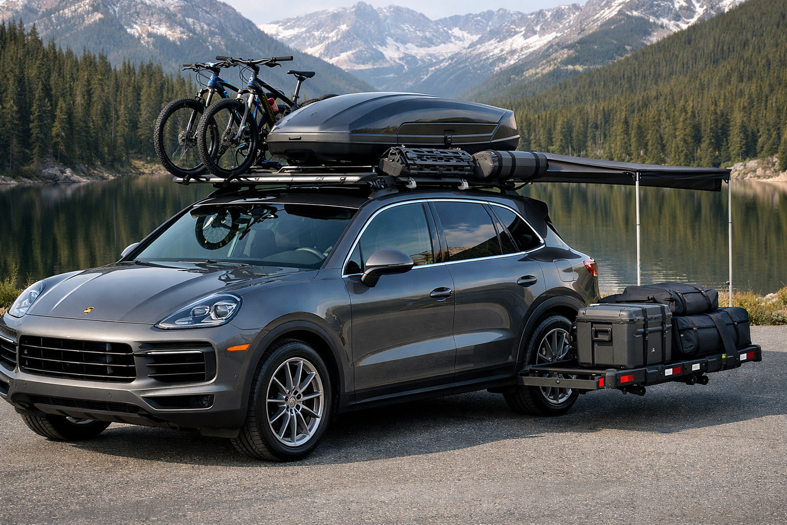Qué montar en un Porsche Cayenne 2018+ para techo y viajes