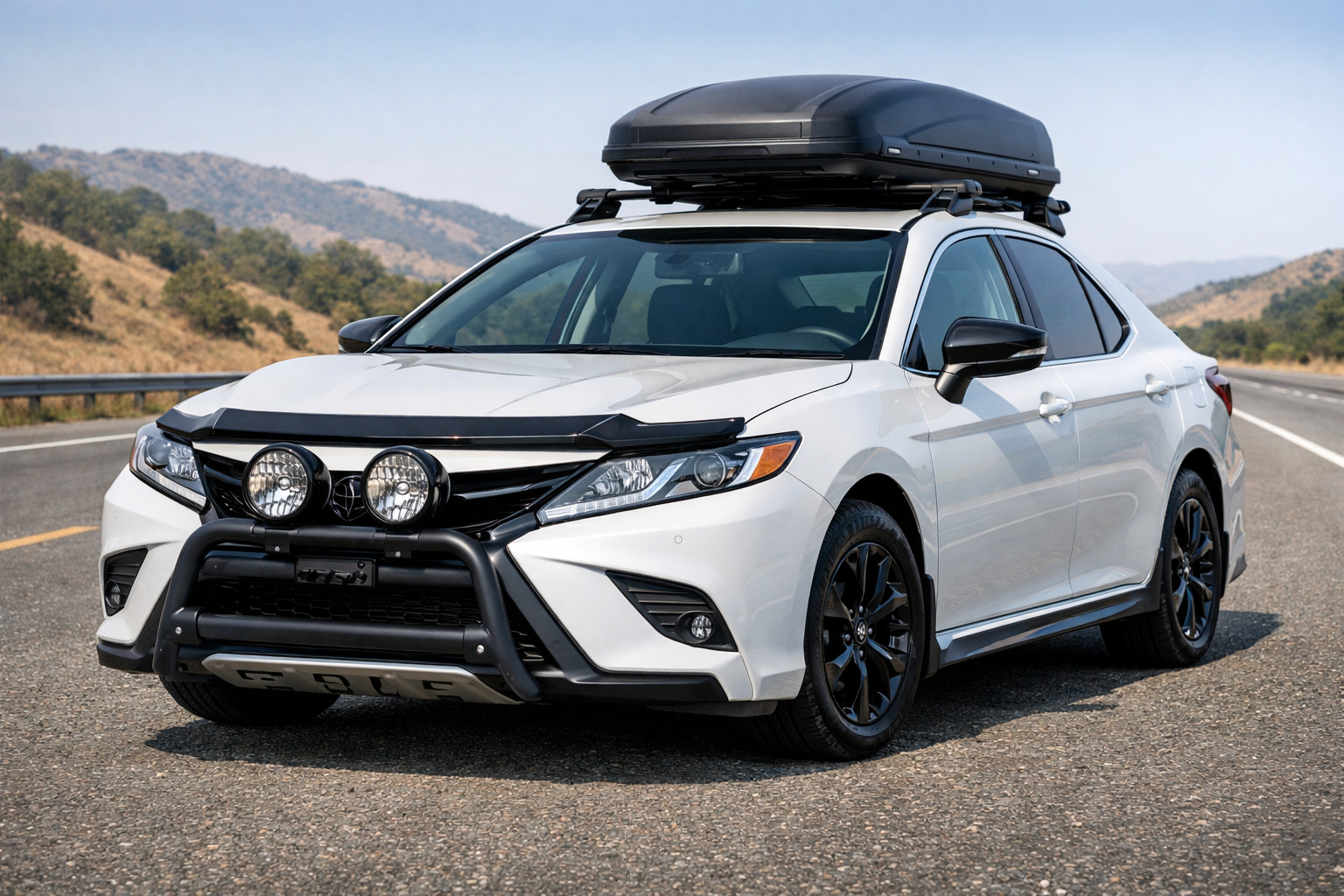 Qué montar en Toyota Camry 2017–2023 para carretera y proteger el frontal