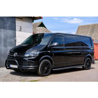 Estribos laterales Premium Black (2 uds., acero inoxidable) Volkswagen T5 Caravelle 2004-2010 foto 1