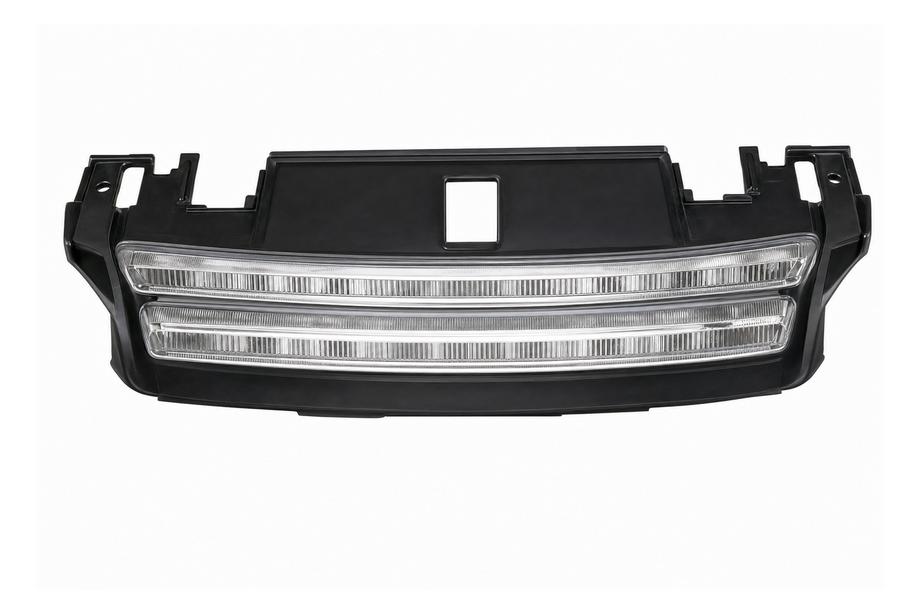 Range Rover Sport 2014-2022 Parrilla del radiador, marco negro / malla plateada (2014) Image