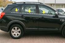 Chevrolet Captiva 2006-2019 Molduras inferiores de ventana acero inoxidable (6 uds) foto 1