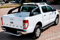 Ford Ranger 2011–2022 Estribos Laterales BlackLine (2 uds, Aluminio) foto 1
